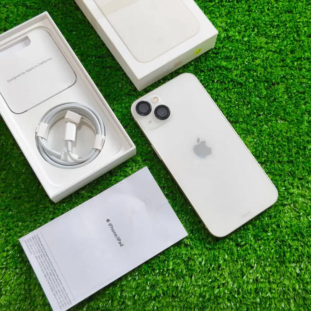 iPhone 13 128Gb Starlight Kondisi 98% mulus BH 100% fullset ori