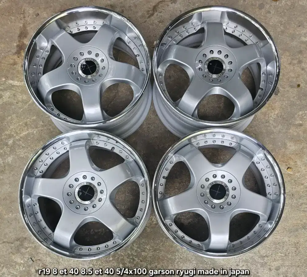 Velg ring 19 pcd 5x100 original garson ryugi japan