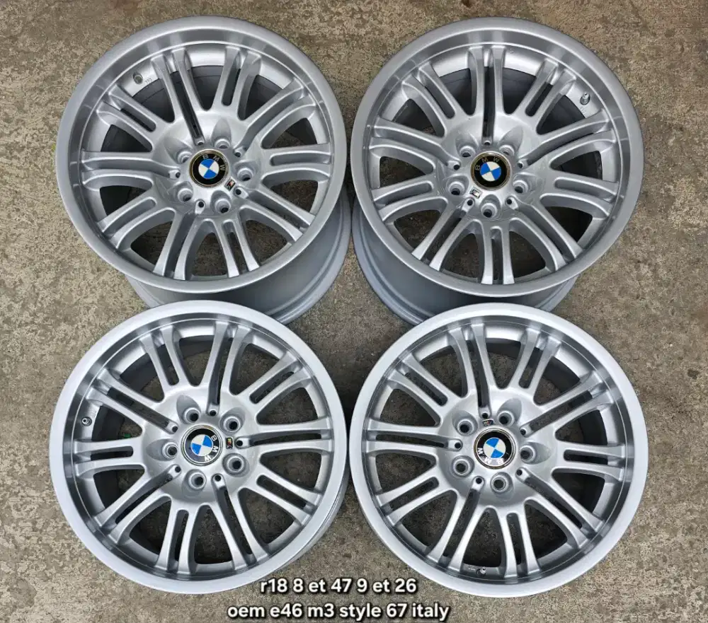 Velg ring 18 original bmw e46 m3 style 67 original partnumber