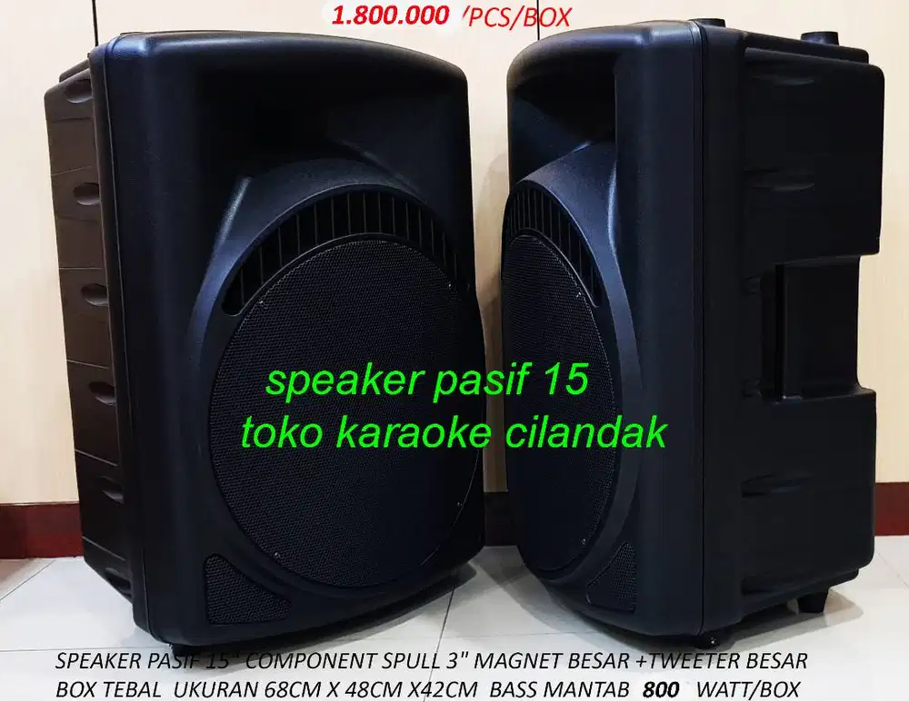 SPEAKER AKTIF 12   component DOUBLE MAGNET BESAR +TWEETER BESAR 59cmx