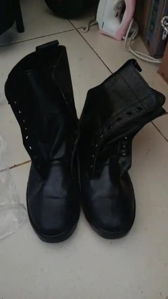 Sepatu PDL Kulit Jeruk POLRI / TNI