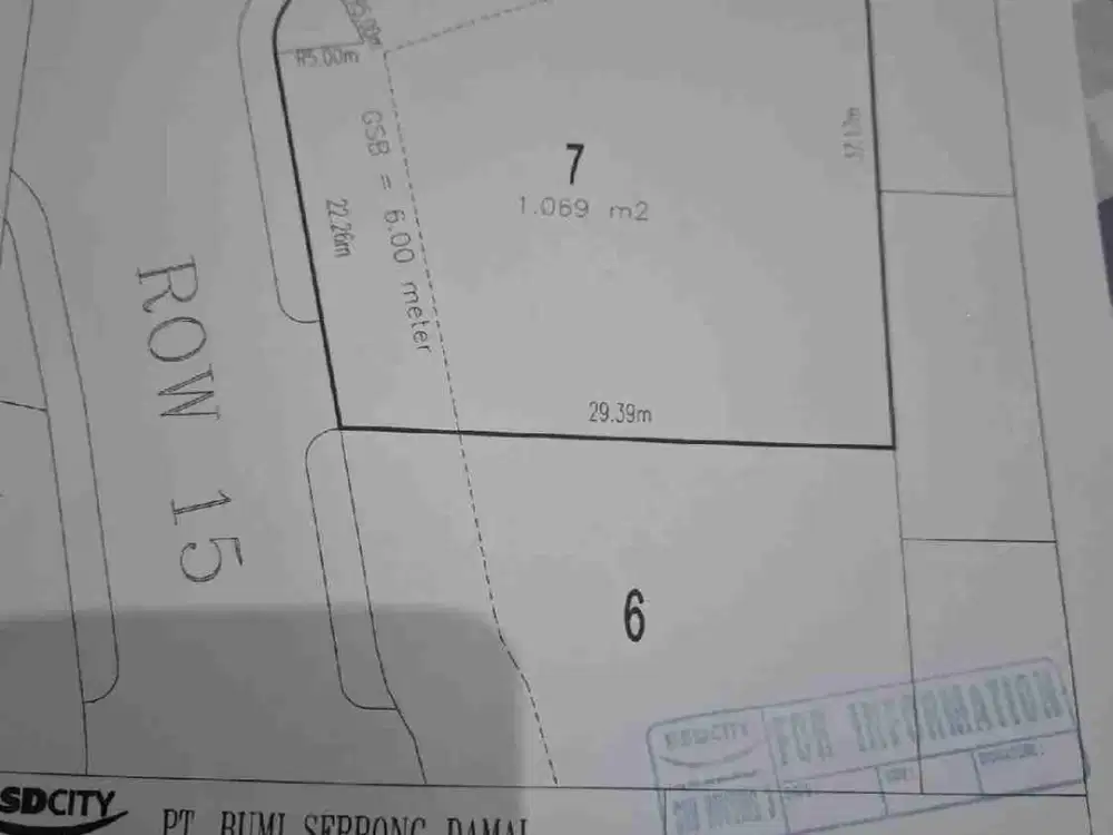 Dijual Kavling Taman telaga golf 1060 m2 BSD