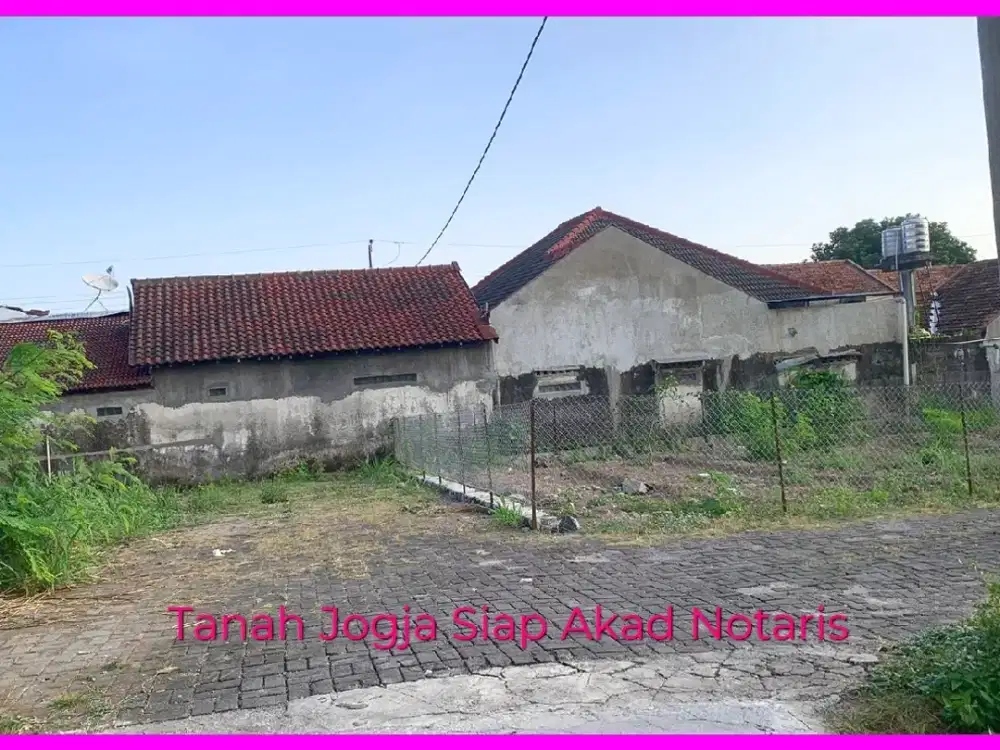 Tanah Dijual di Banteng Sleman Dekat Kampus UGM Siap Balik Nama