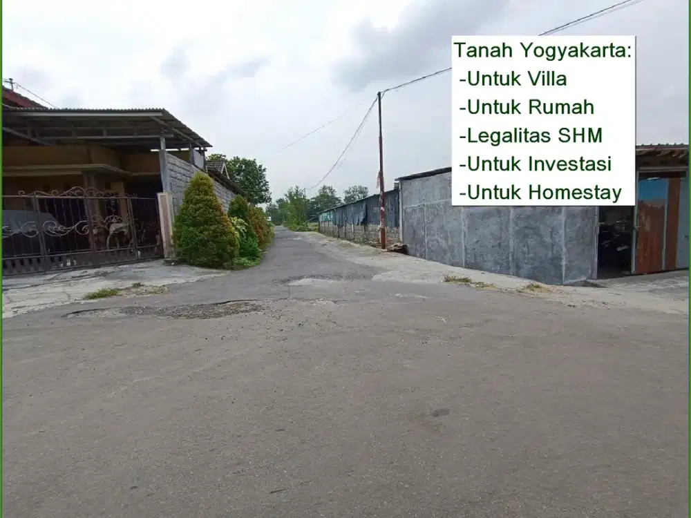 Tanah Strategis Dekat Ringroad Utara di Jl. Palagan