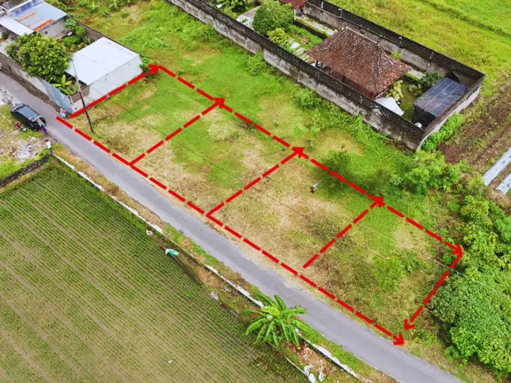 10 Menit Tugu Jogja, Tanah Murah Dalam Ringroad, SHM, View Sawah