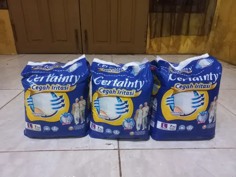Popok dewasa certainy ukuran L isi 7 pcs