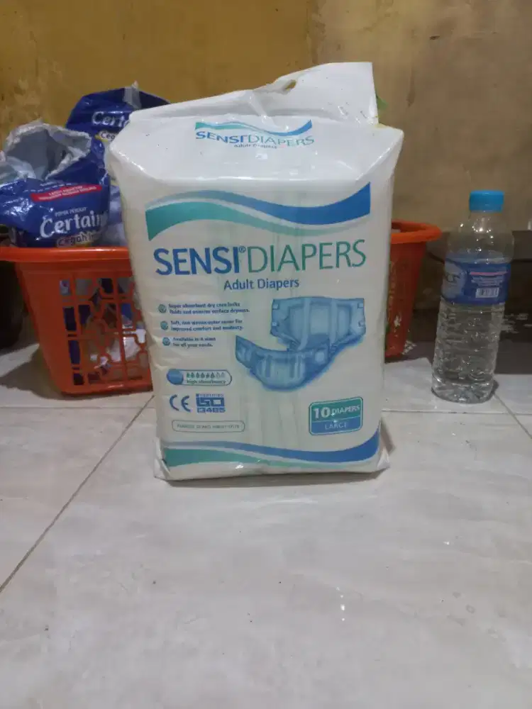 Popok dewasa merek sensi ukuran L isi 10 pcs