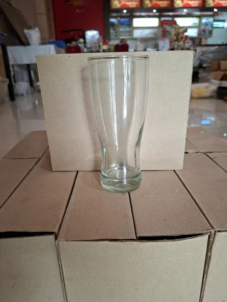 Gelas Juice/Jus Minum Tinggi Beling, diameter 7cm, tinggi 17cm