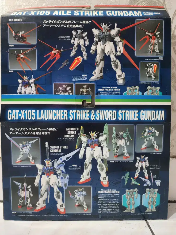 RARE ORI MSIA MOBILE SUIT IN ACTION STRIKE GUNDAM SET