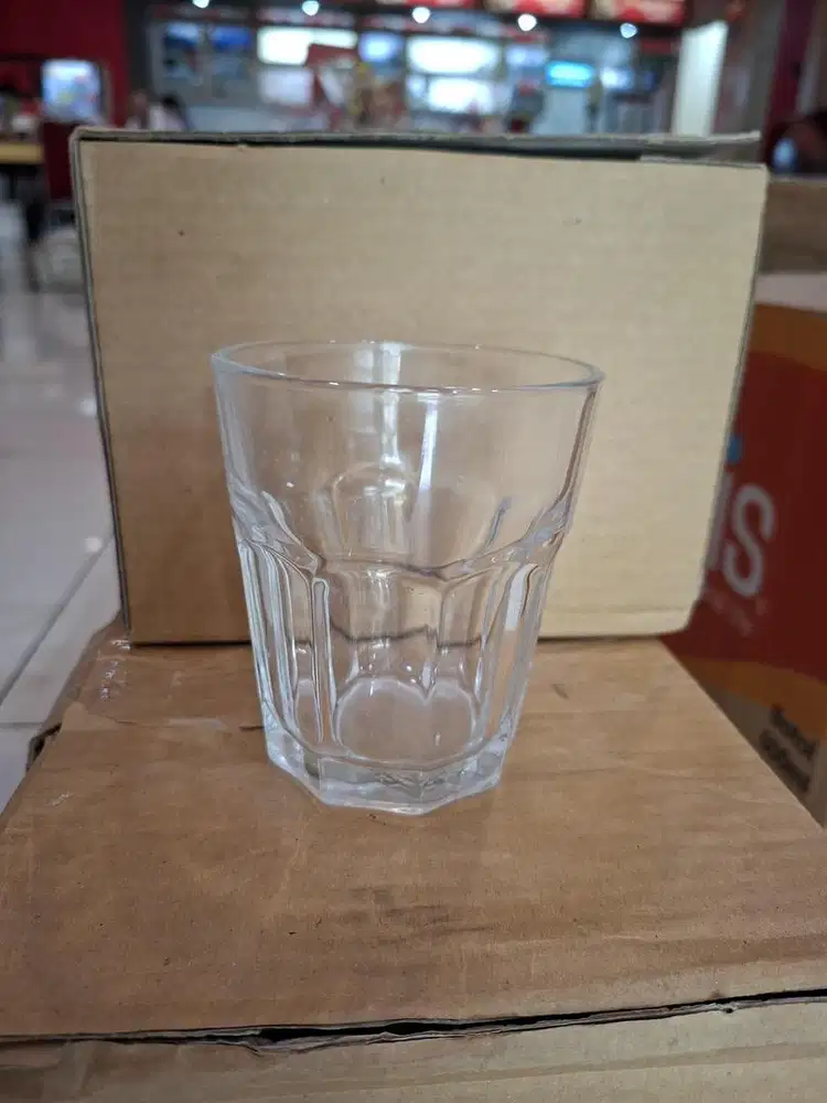 Gelas Minum Beling, diameter 8cm, tinggi 10cm