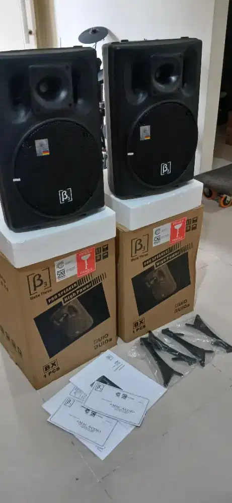 OBRALL !! 2 speaker active BETA3 U10A  KARTU GARANSI