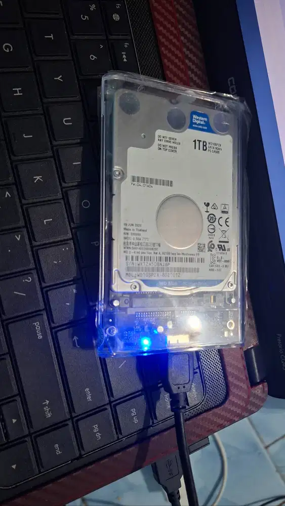 1 TB + enclosure usb 3.0 normal sehat