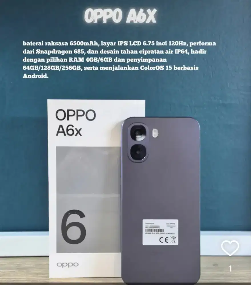 TERBARU DAN TERMURAH HP OPPO A6X SERIES || BISA COD GRATIS ONGKIR