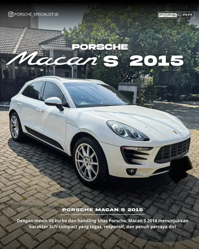 Porsche Macan S 3.0L V6 Tahun 2015