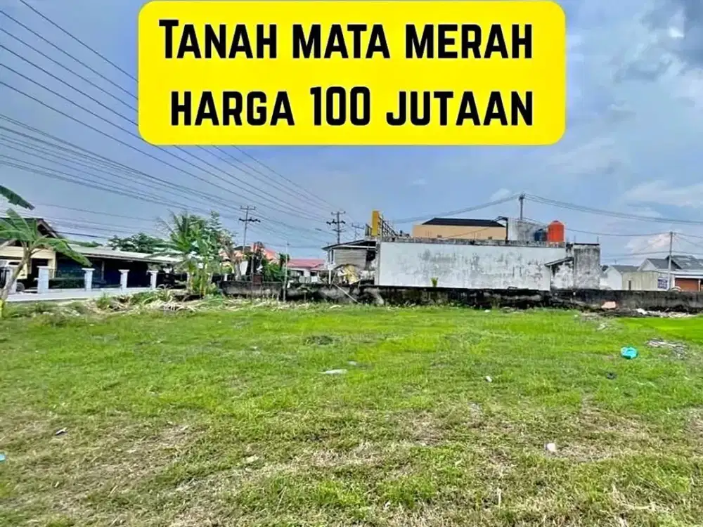 Tanah strategis pinggir jalan utama mata merah palembang