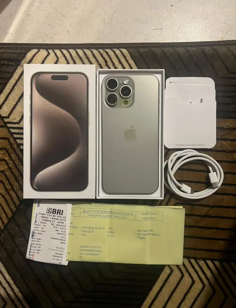 iPhone 15 Promax 256GB resmi Beacukai (setara ibox)