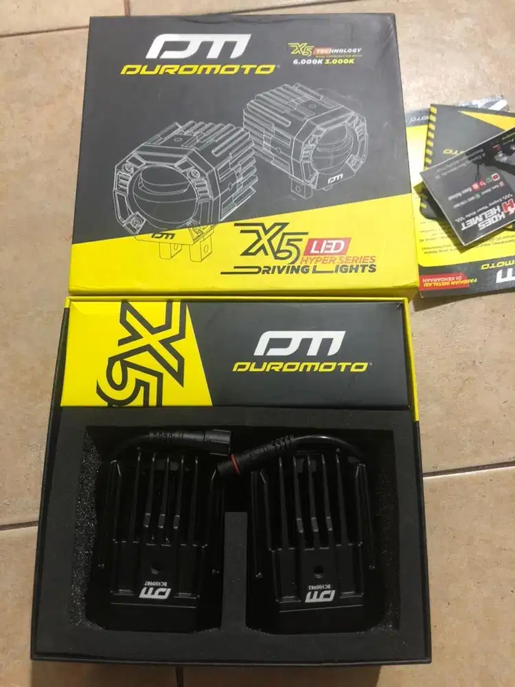 Lampu Duromoto X5 Laser Fullset + Relay