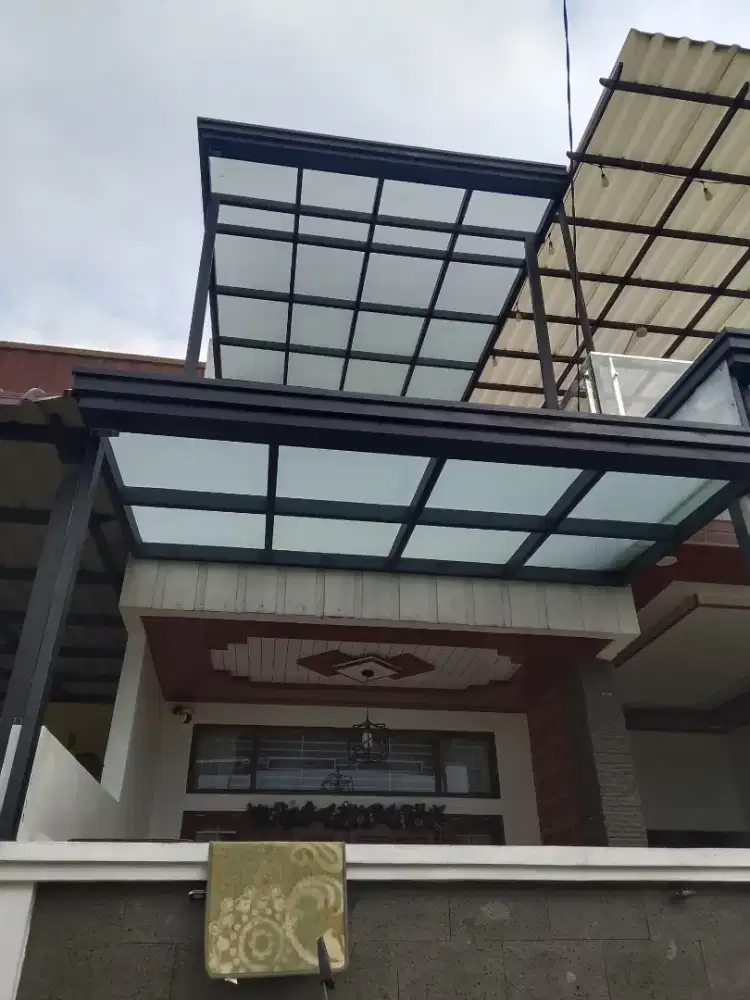 Kanopi kaca tempred kabus