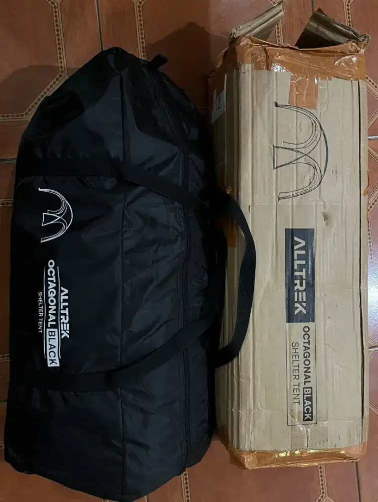 Tenda Canopy Alltrek Shellter Octagonal Hitam