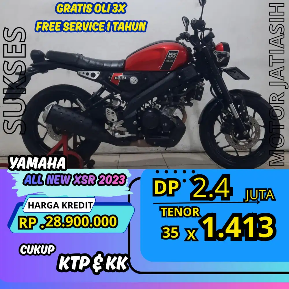 DP MURAH YAMAHA ALL NEW XSR 2023 DP 2.4 JUTA BISA CASH/KREDIT