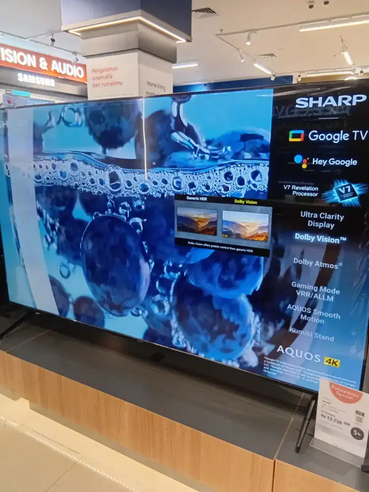 SHARP AQUOS 4K Google TV 
Ultra Clarity