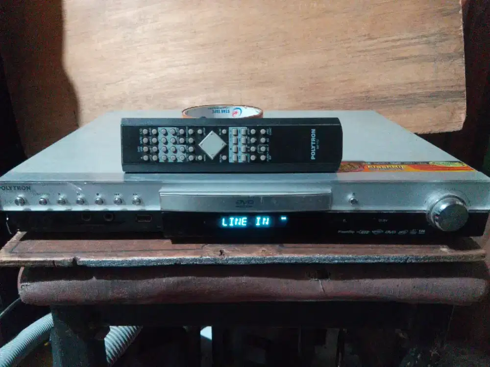 Polytron Amplifier Home Theater USB 5.1. remote, full ori, Aux ok