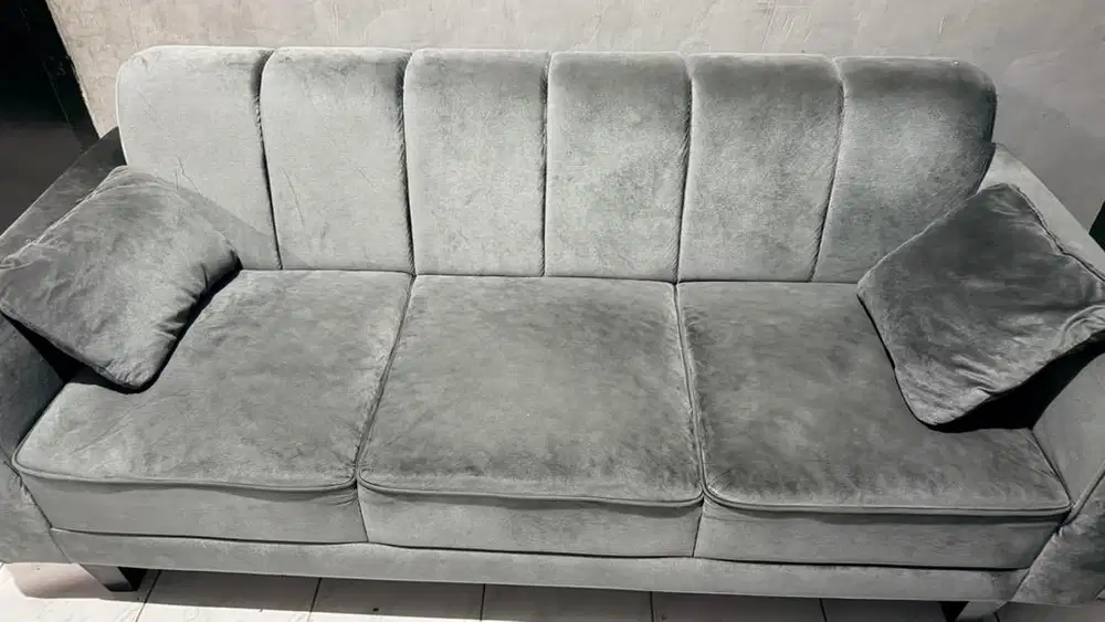 Sofa suede 3 seat