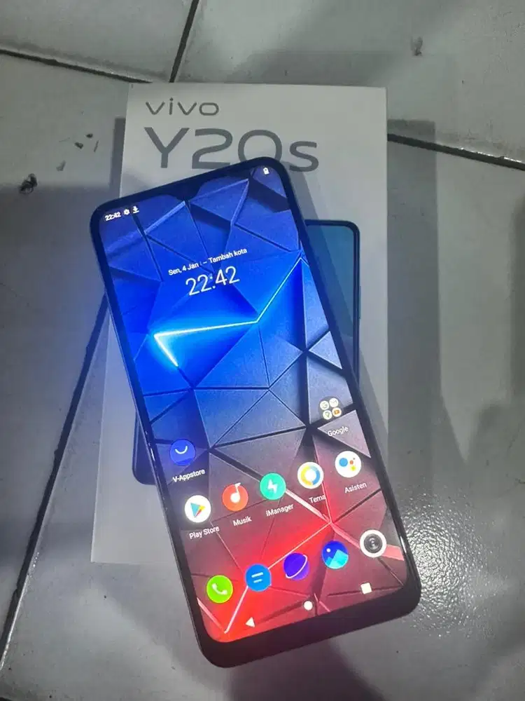 Jual hp vivo y20s 8/128 fullset