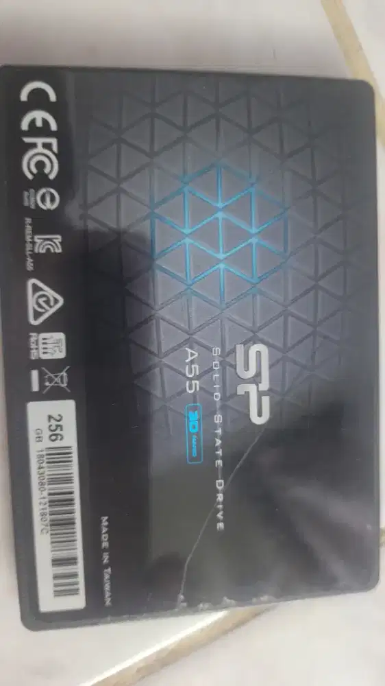 SSD Sata 256 GB , SP A55 , masih mulus senitinel 100