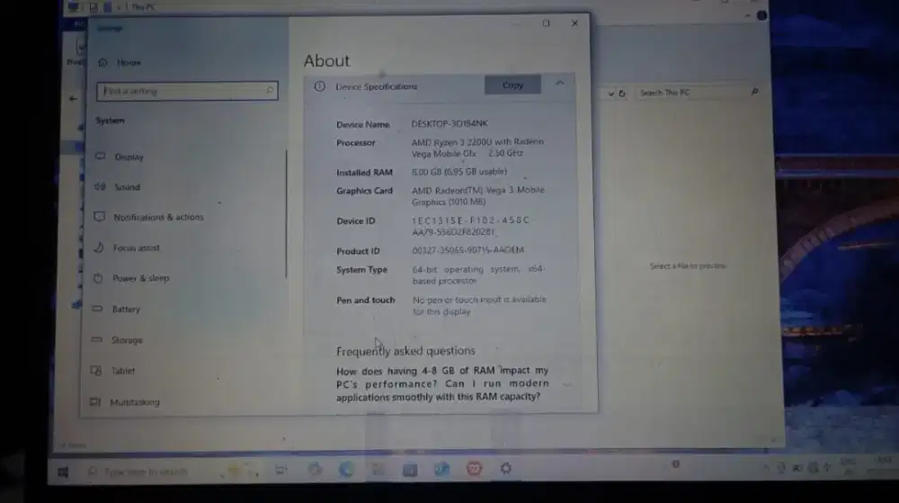 Asus Vivobook x505z jual cepat