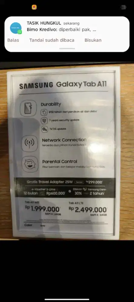 Cicilan samsung a11