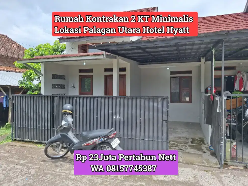RUMAH 2KT PALAGAN DISEWAKAN UTARA HYATT BERSIH NYAMAN 23JT