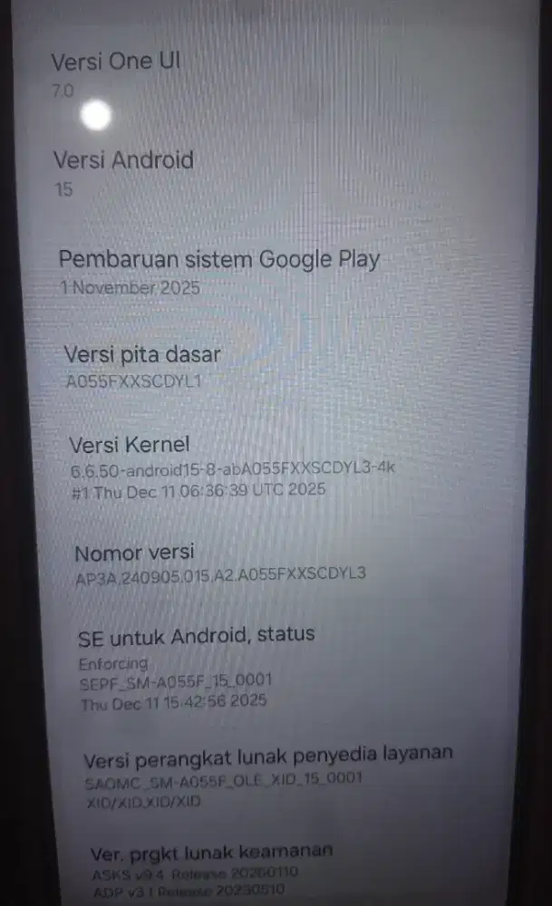 Samsung A05 Ram 4/128