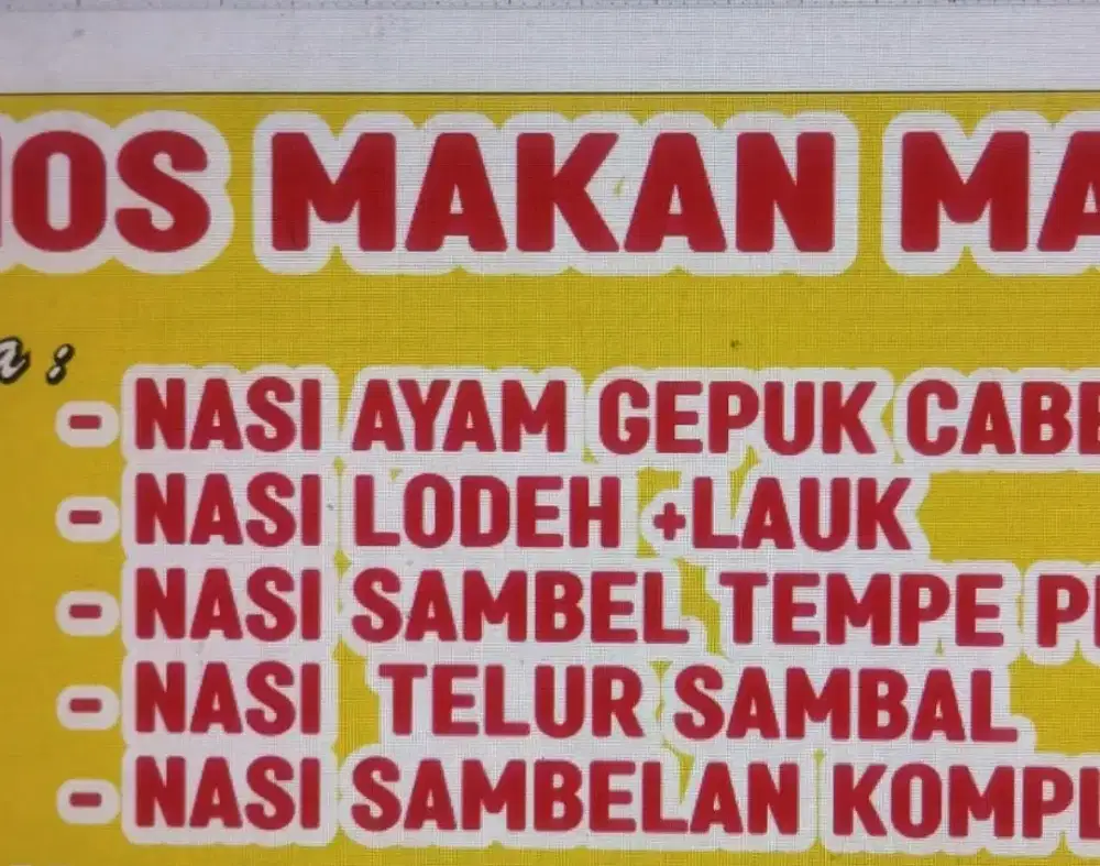 Terima pesanan  naskot & jual nasi sambelan