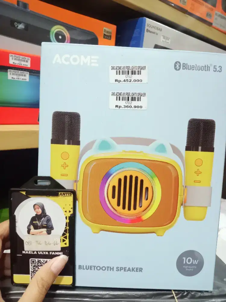 ACOME A18 RGB LIGHTS SPEAKER| ATLANTIS DAHSYAT