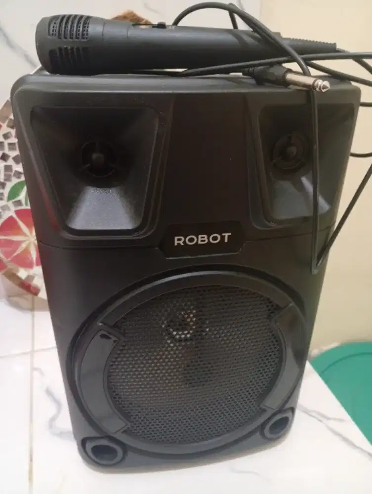 dijual speaker robot plus mic