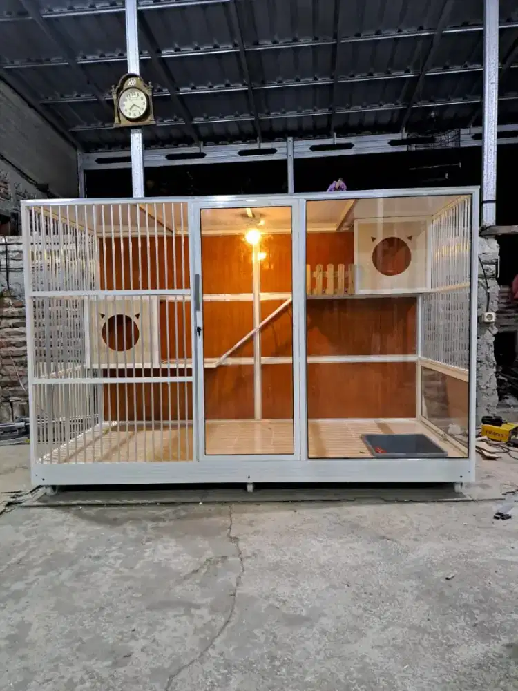 Jual kandang kucing alumunium