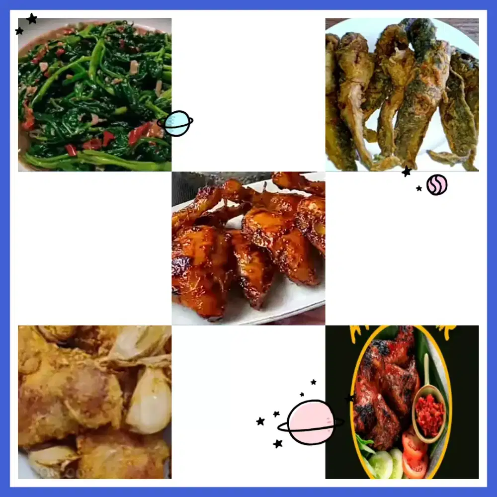 Ayam penyet bakar & goreng