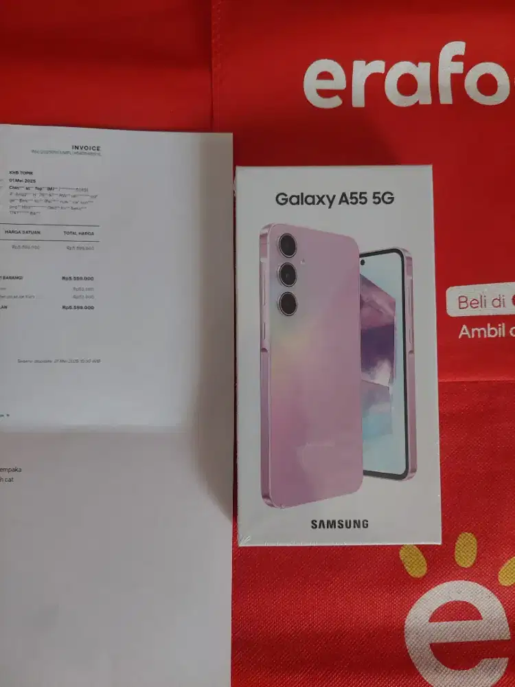 SAMSUNG A55 5G 8/256 NEW SEGEL RESMI