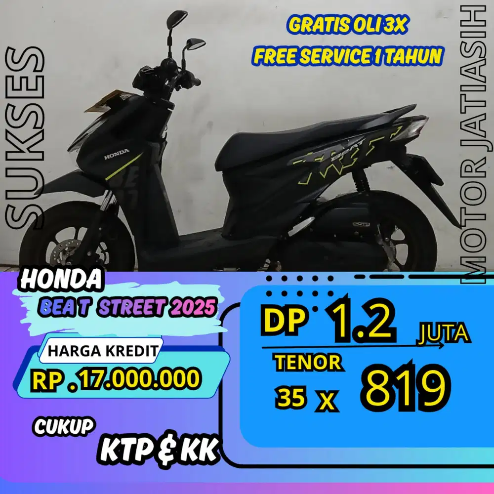 DP MURAH HONDA BEAT STREET 2025 DP 1.2 JUTA BISA CASH/KREDIT