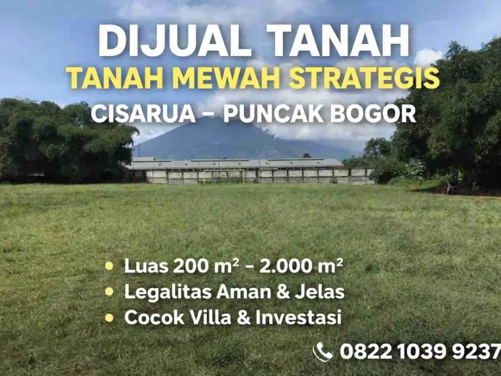 Kavling paling mewah di cisarua puncak bogor