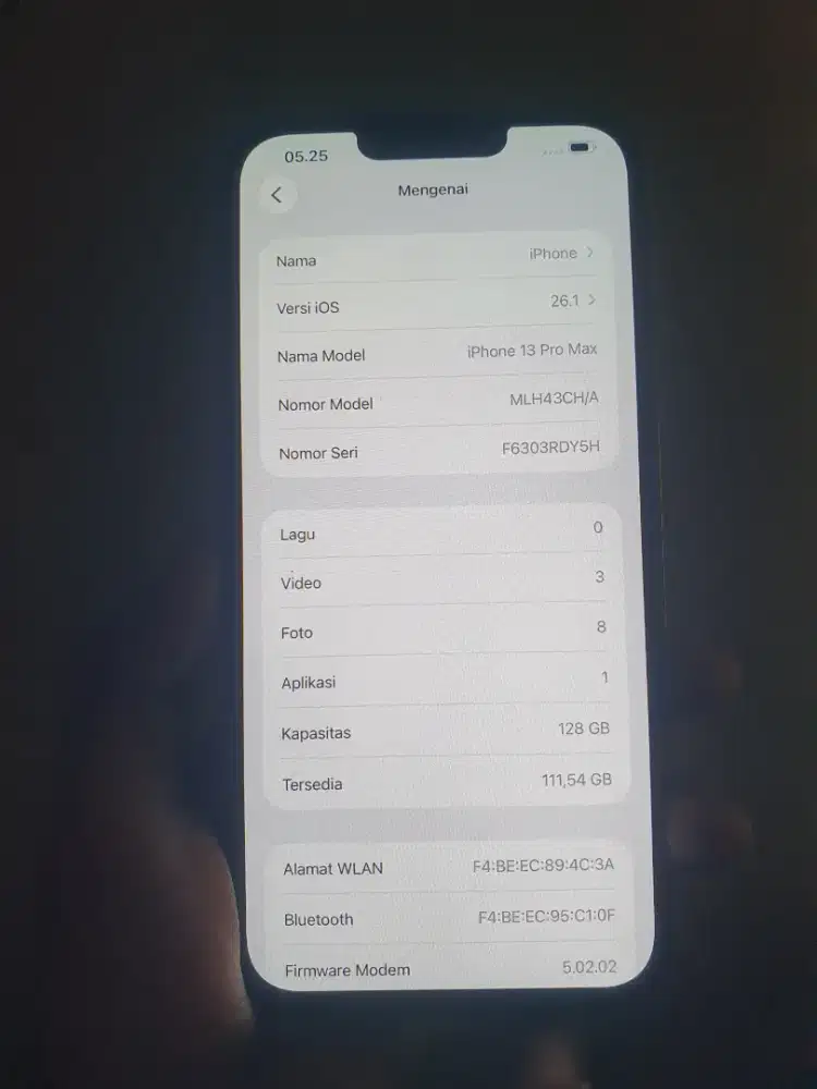 iPhone 13 Pro Max 128 inter