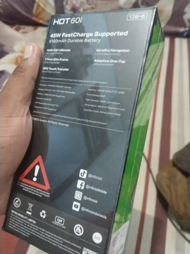 Infinix hot 60i 6/128