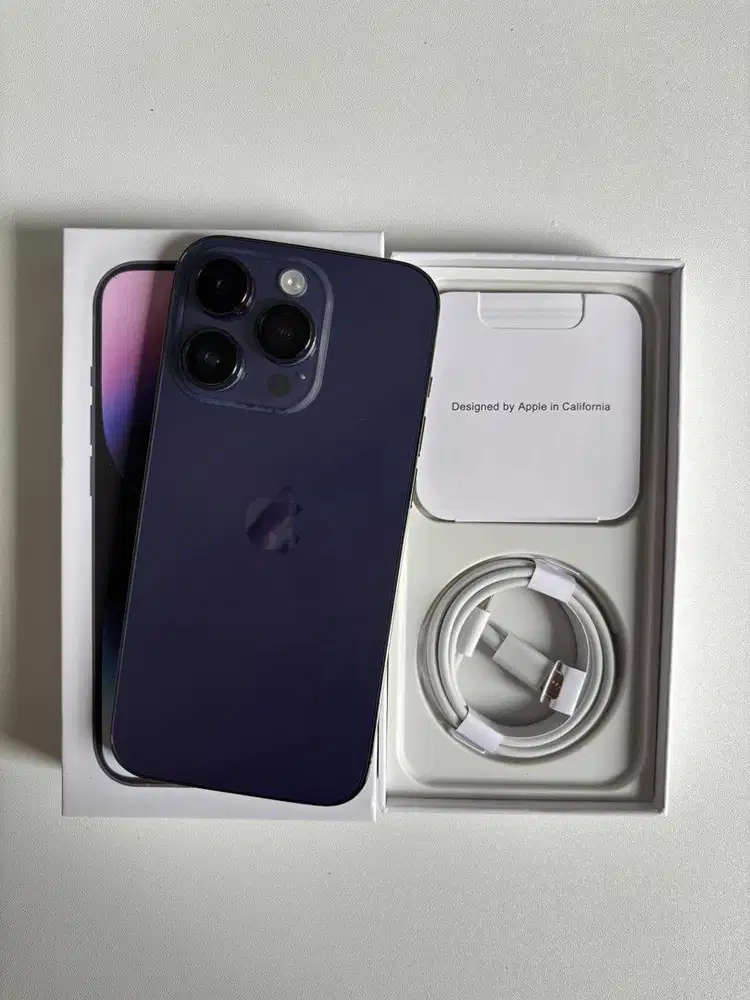 IPHONE 14 PRO 256GB - RESMI LIKE NEW FULLSET CUKAI IMEI AMAN