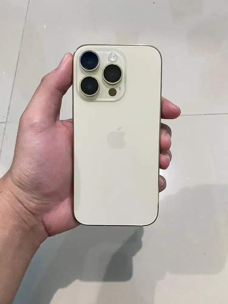 LIKE NEW iPhone 14 PRO 256GB Golden Imei Terdaftar Resmi Beacukai