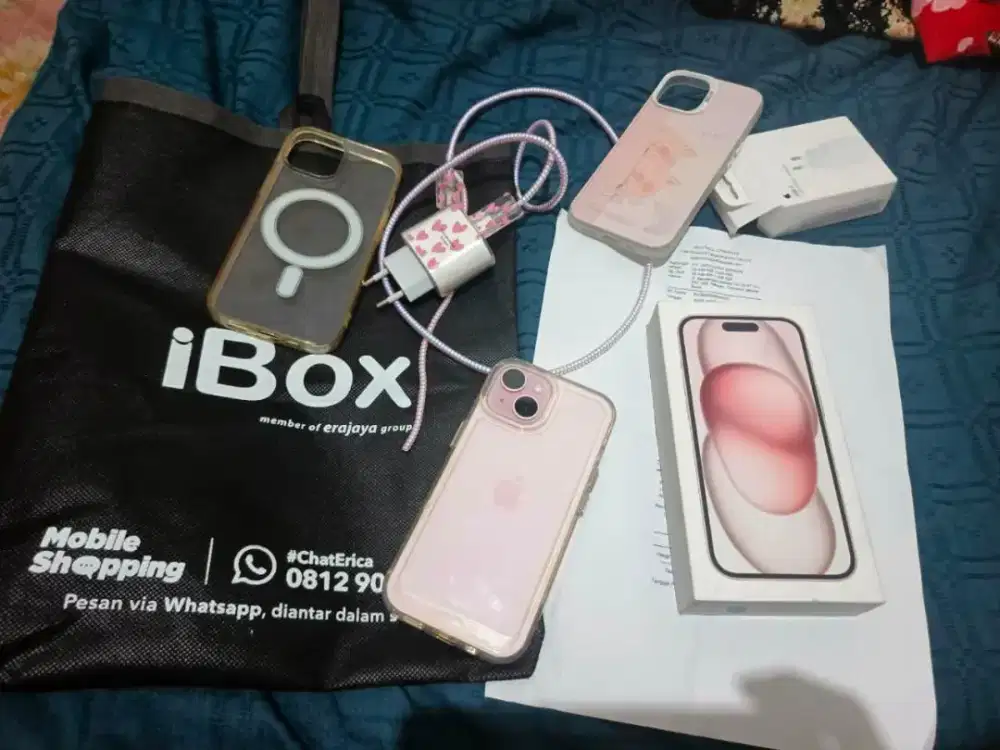 Iphone 15 256gb masih garansi no minus