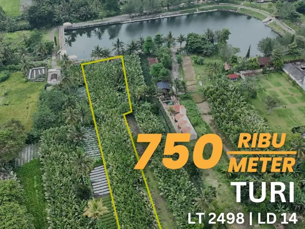 Jual Tanah View Embung Lingkungan Sejuk Asri