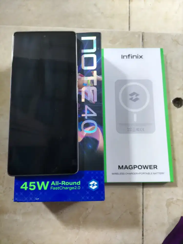 Infinix Note 40 8+8 / 256GB Fullset++ Mulus No minus