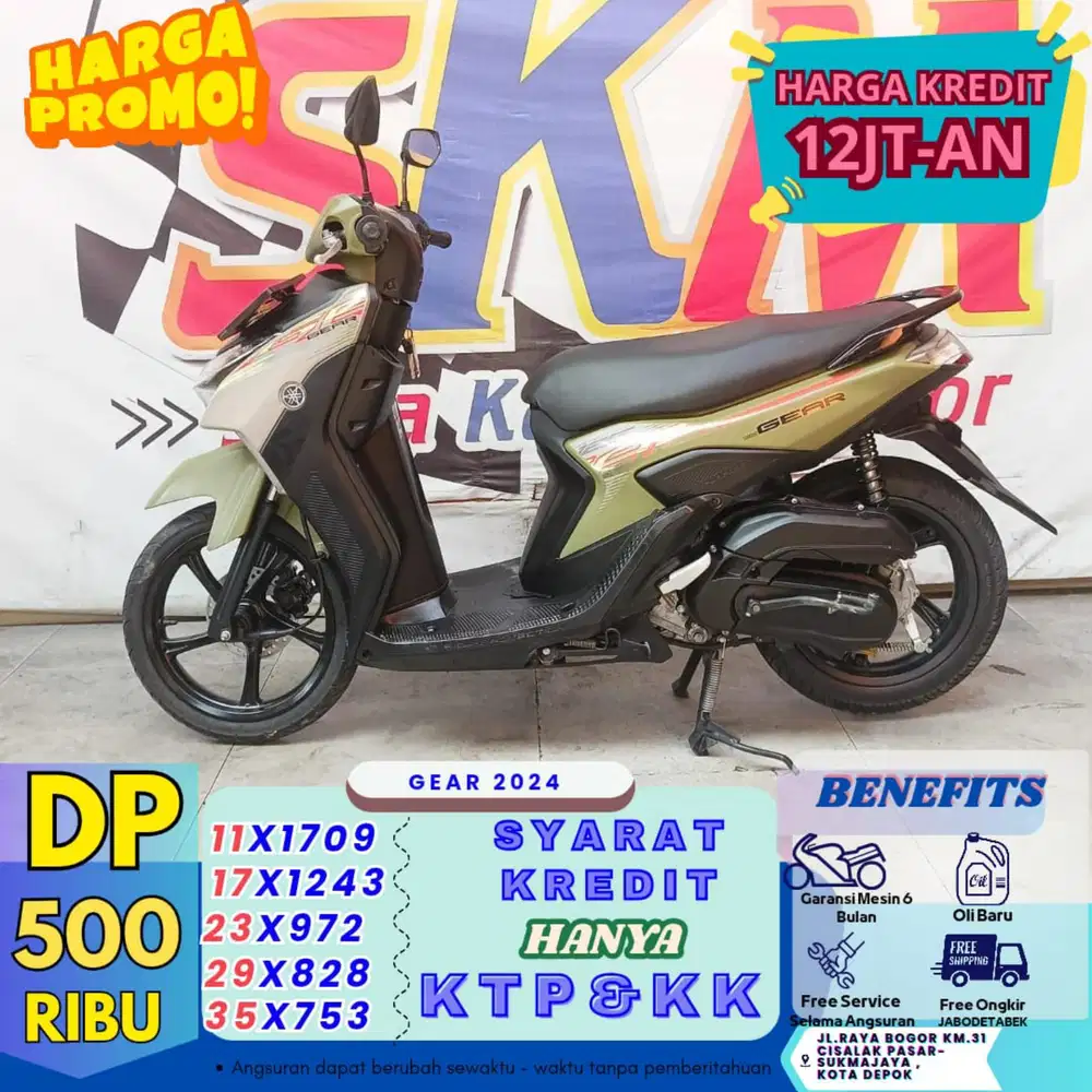(proses KTP&KK DP 500) gear 2024 cash credt