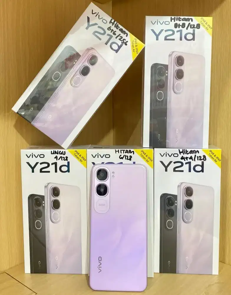 Vivo Y21d 4+4/128 Baru, Segel Garansi Resmi Harga murah